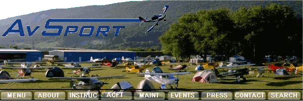 AvSport LLC Main Navigation Banner